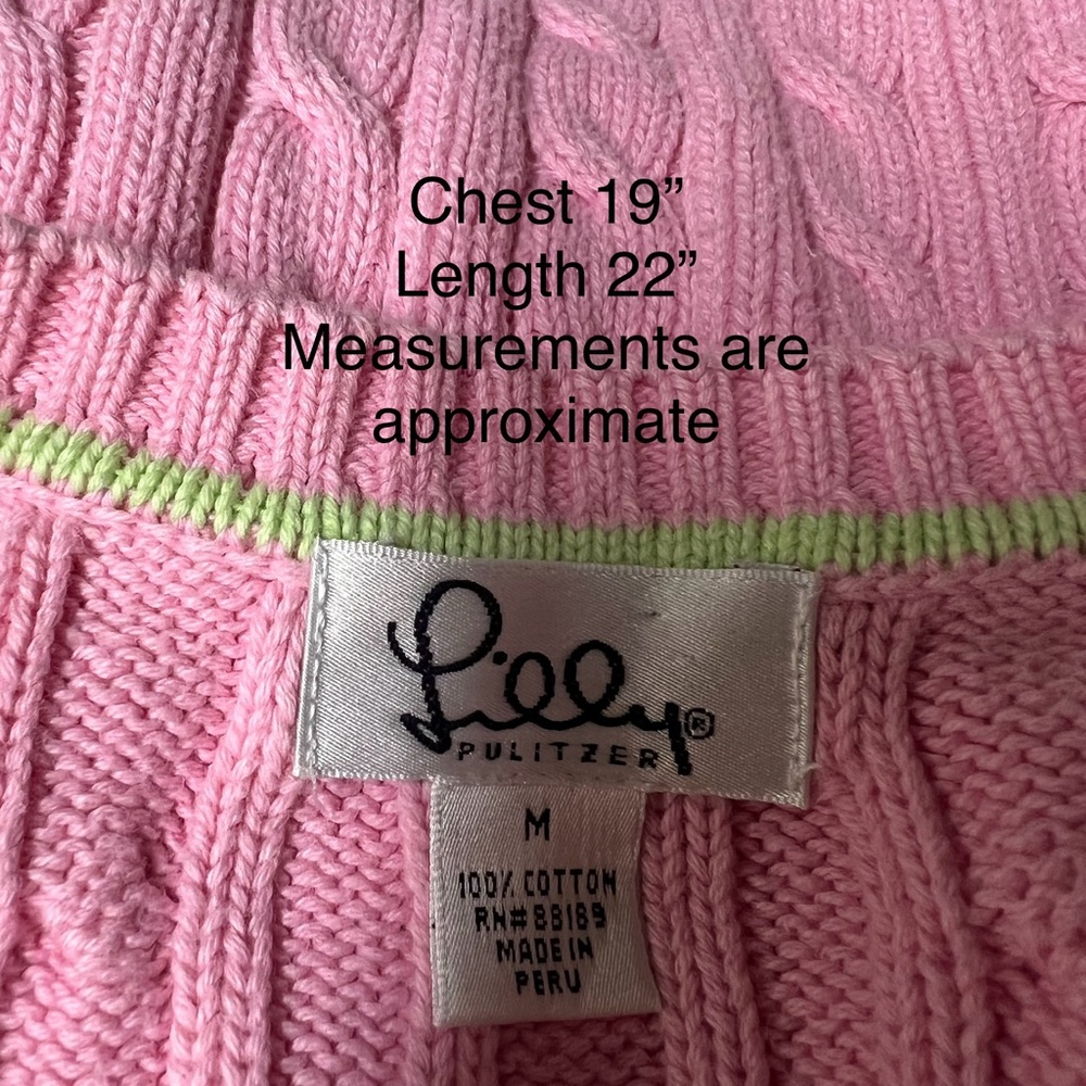 COPY - Lily Pulitzer cable knit sweater - Picture 5 of 5